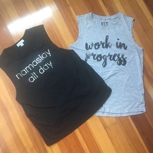Set of 2 Fitness tank tops